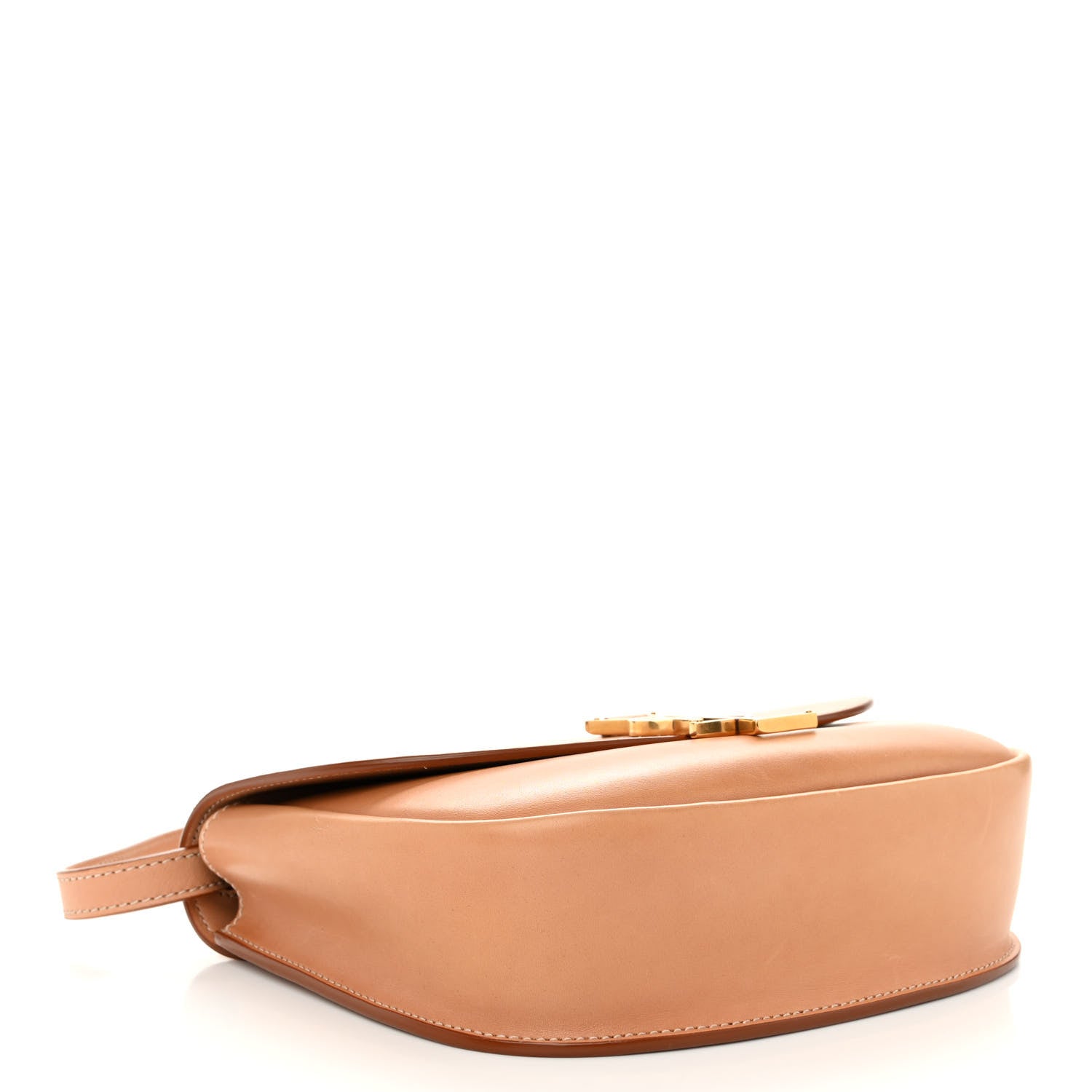Saint Laurent Smooth Vintage Calfskin Monogram Medium Kaia Satchel Gold 4 of 10