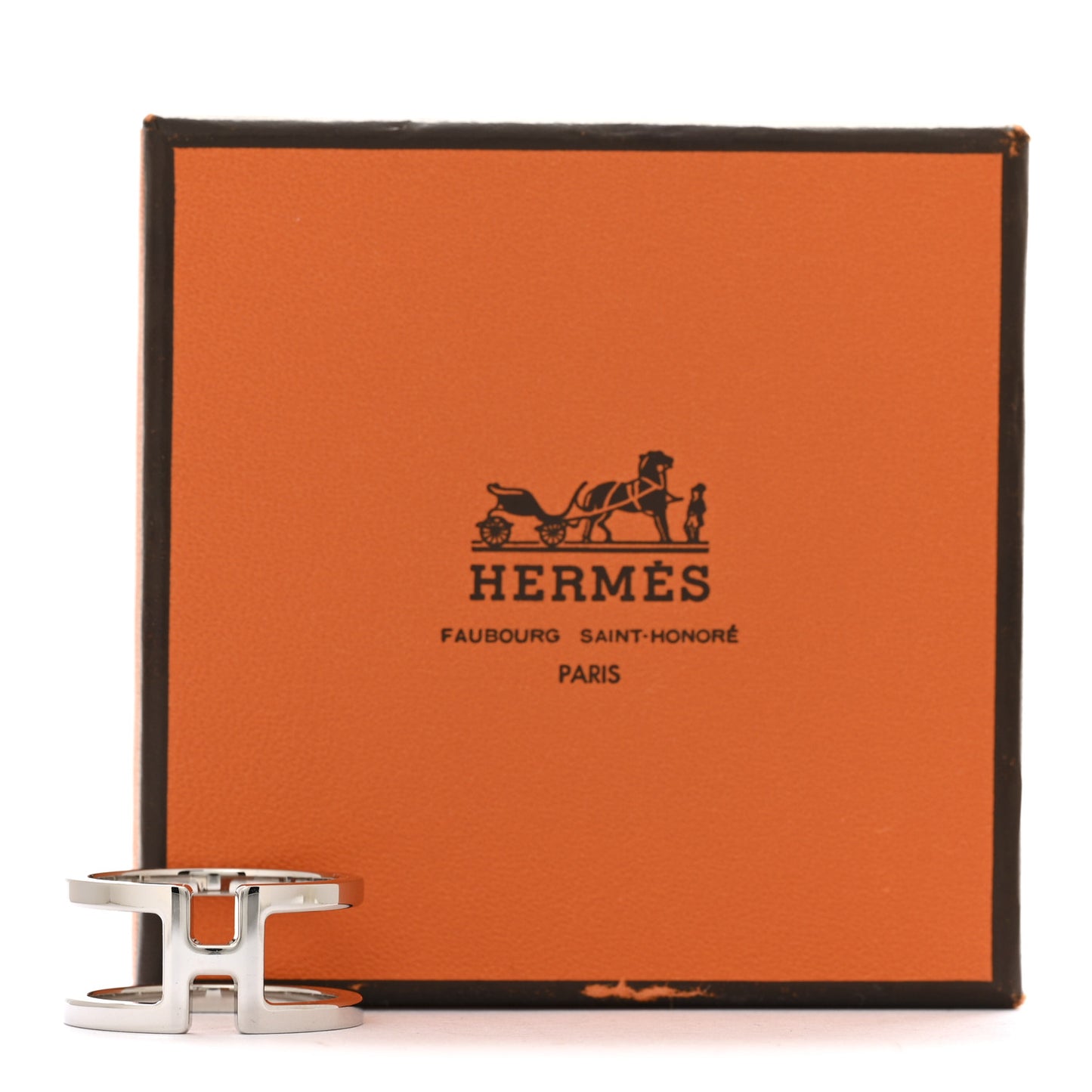 Palladium H en Rond Scarf Ring