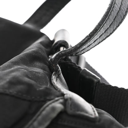 Prada Tessuto Nylon Calfskin Medium Backpack Black 11 of 14