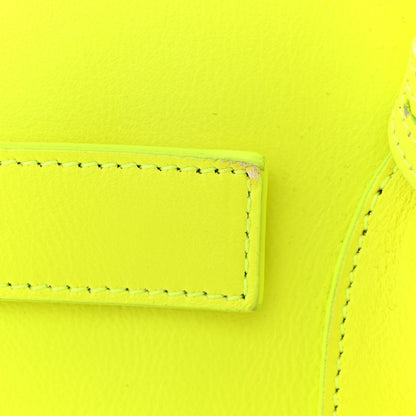 Saint Laurent Calfskin Small Sac De Jour Bag Neon Yellow 13 of 22