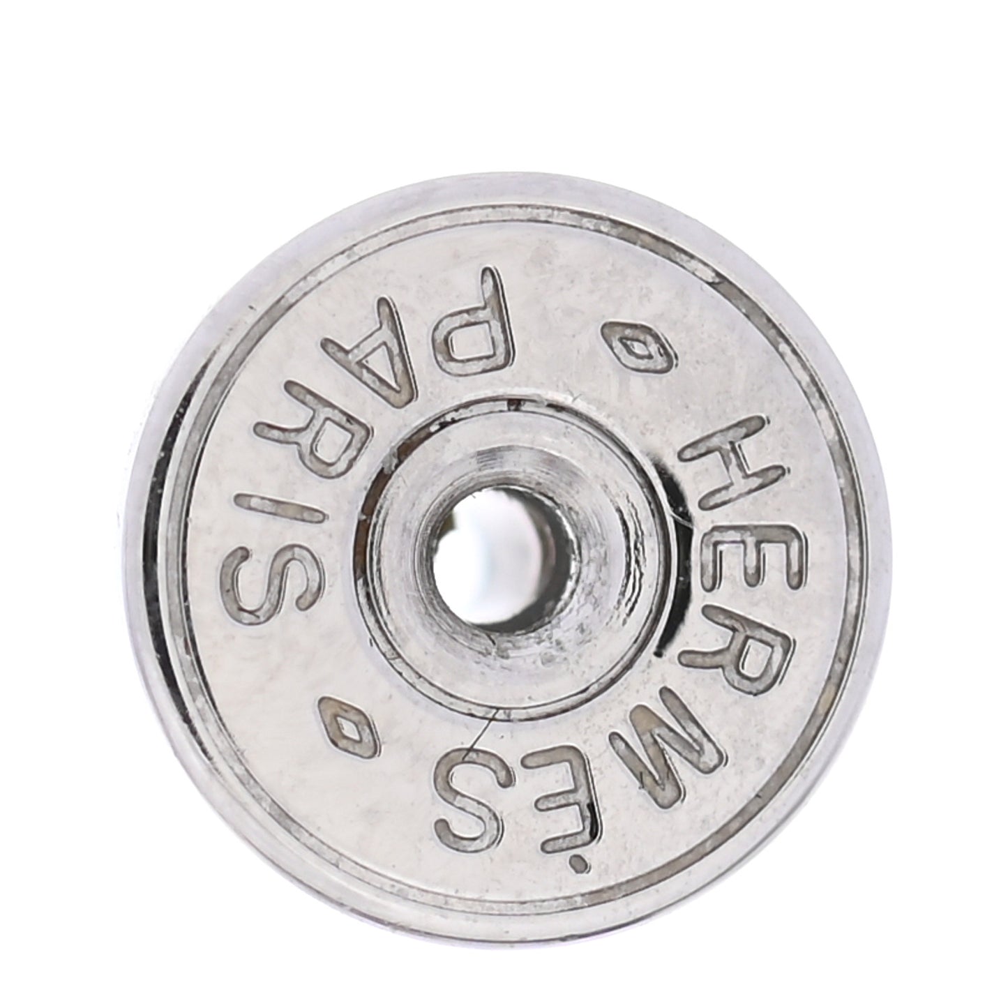 Palladium Lacquered Mini Pop H Earrings White