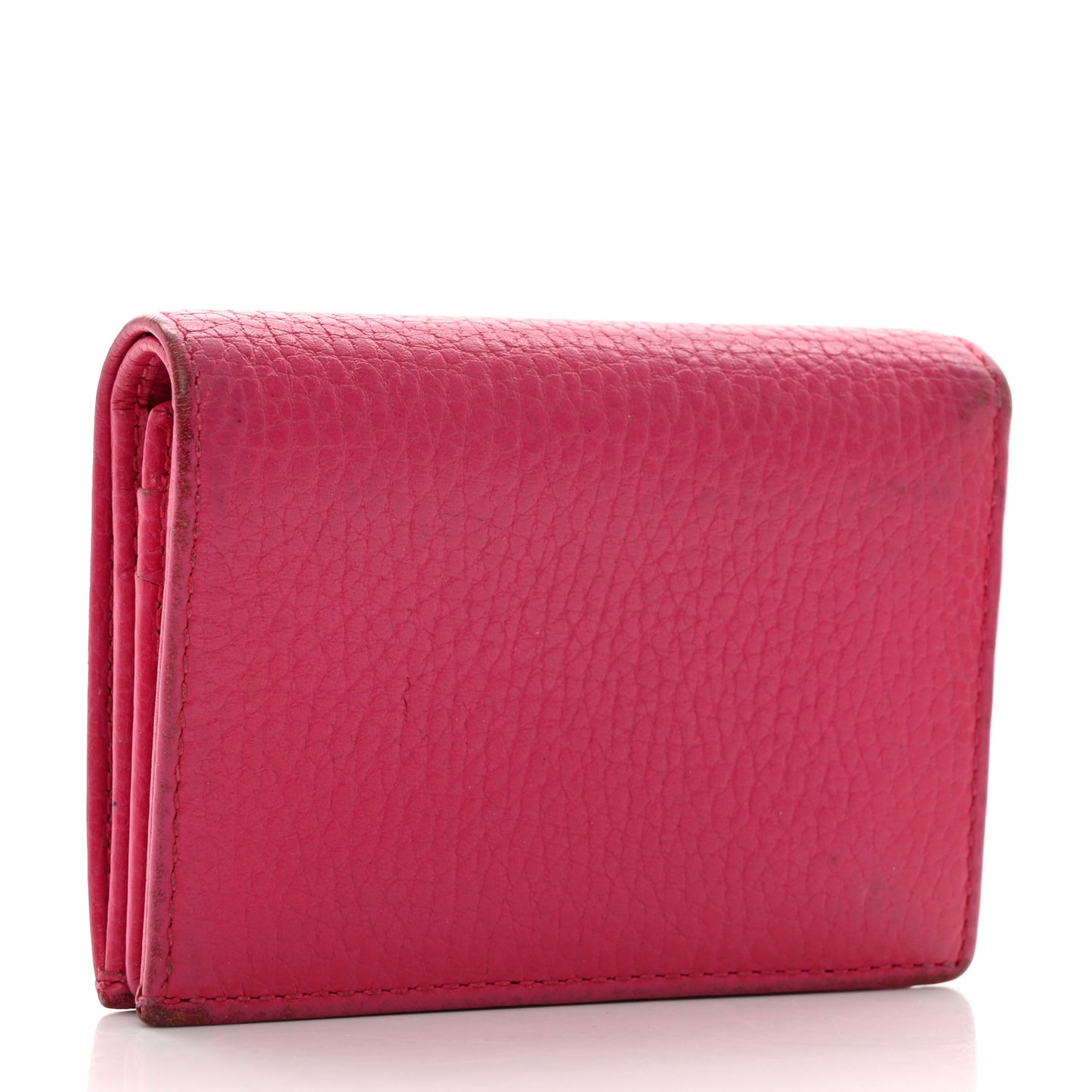 Dollar Calfskin GG Marmont Card Case Box Pink