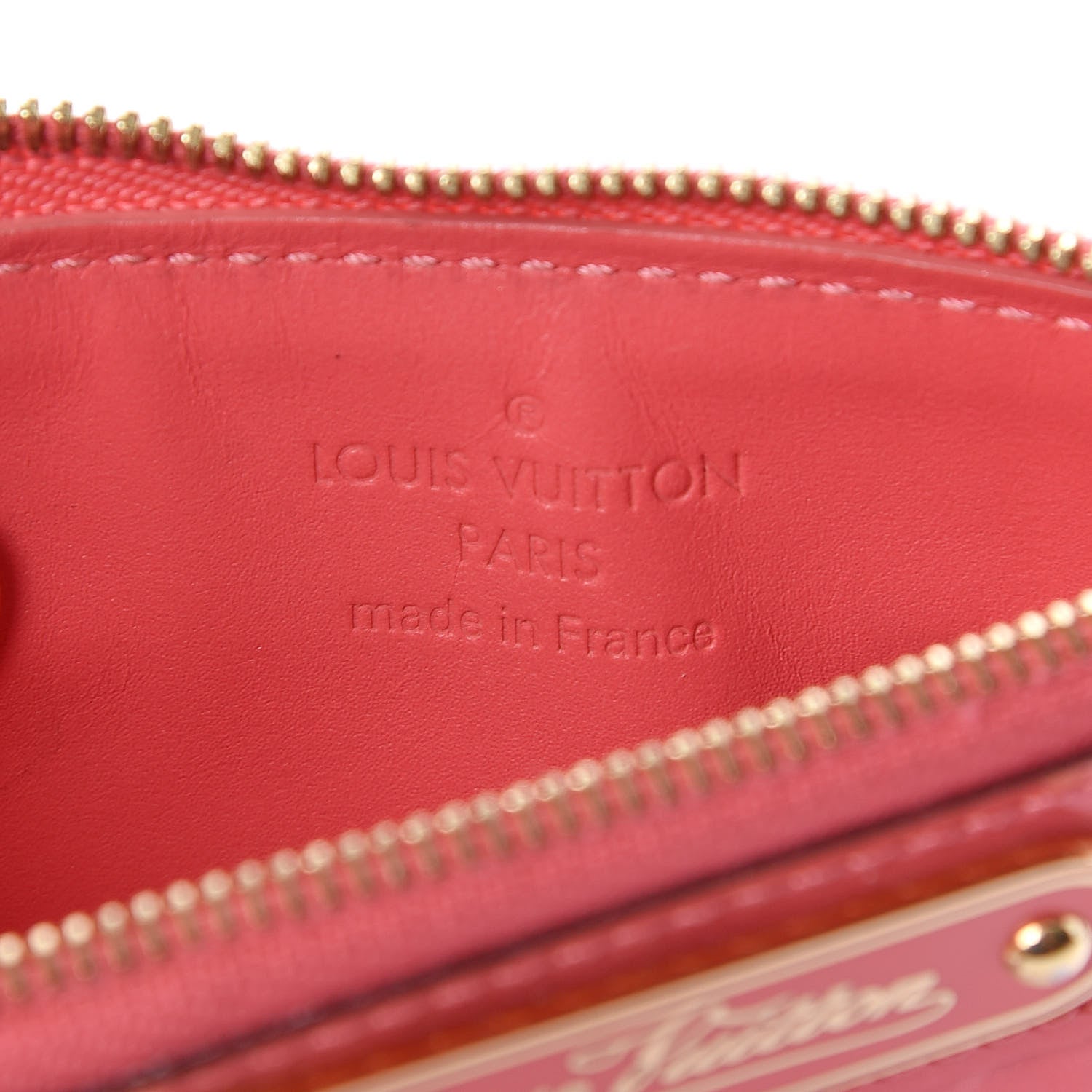 Louis Vuitton Vernis Key Pouch Rose Litchi 6 of 6