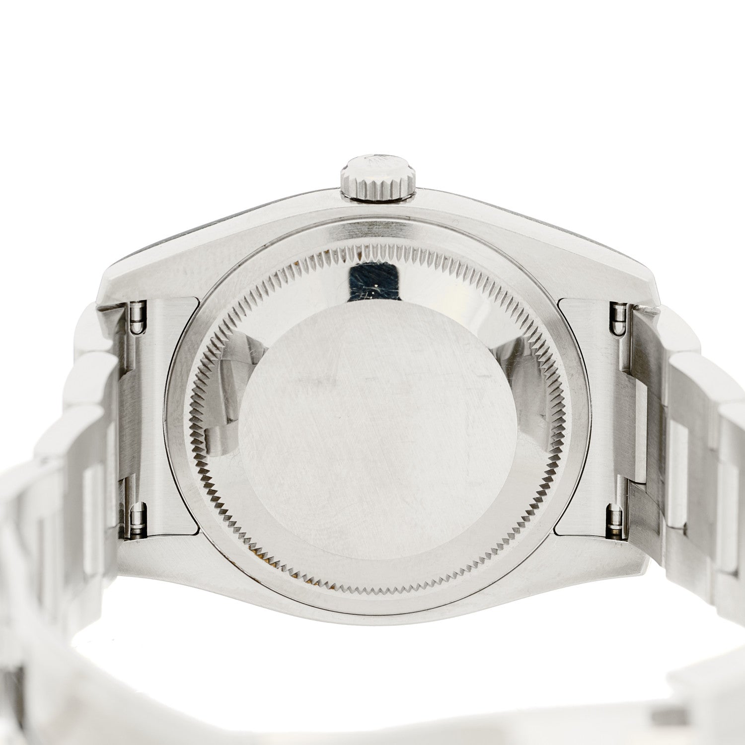 Rolex Stainless Steel 18K White Gold 36mm Oyster Perpetual Datejust Watch Pink Flowers 116234 4 of 4