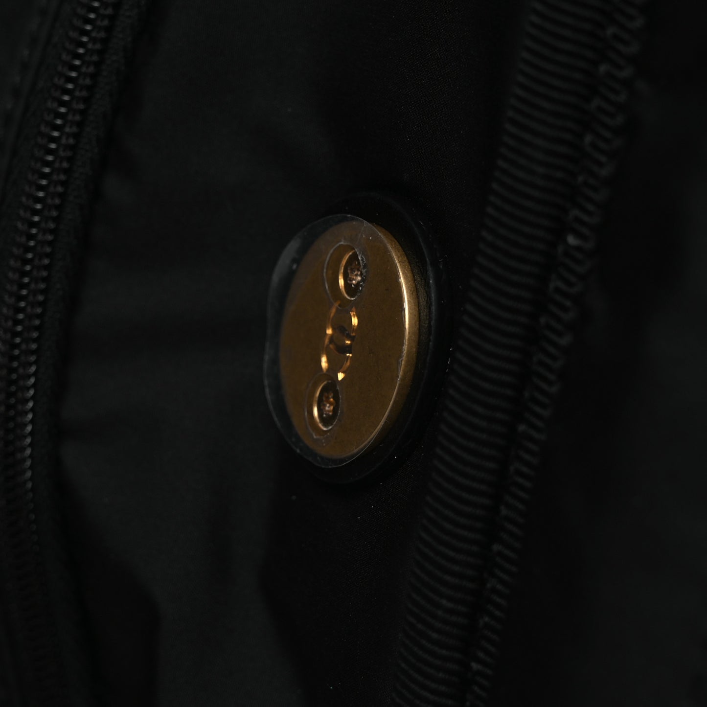 Shiny Grained Calfskin Quilted Large Travel Bowling Bag Black