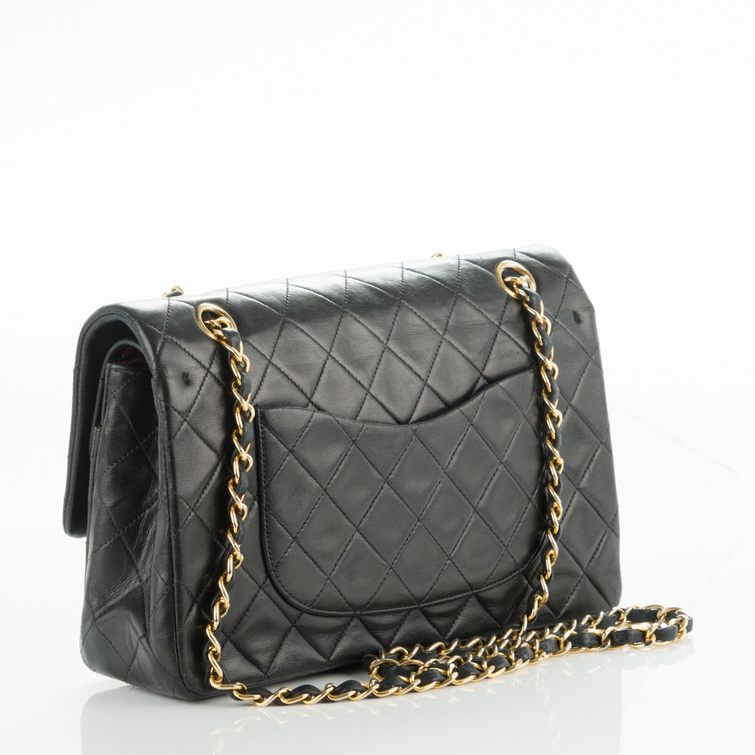 Chanel Lambskin Quilted Medium Double Flap Black 3 of 7