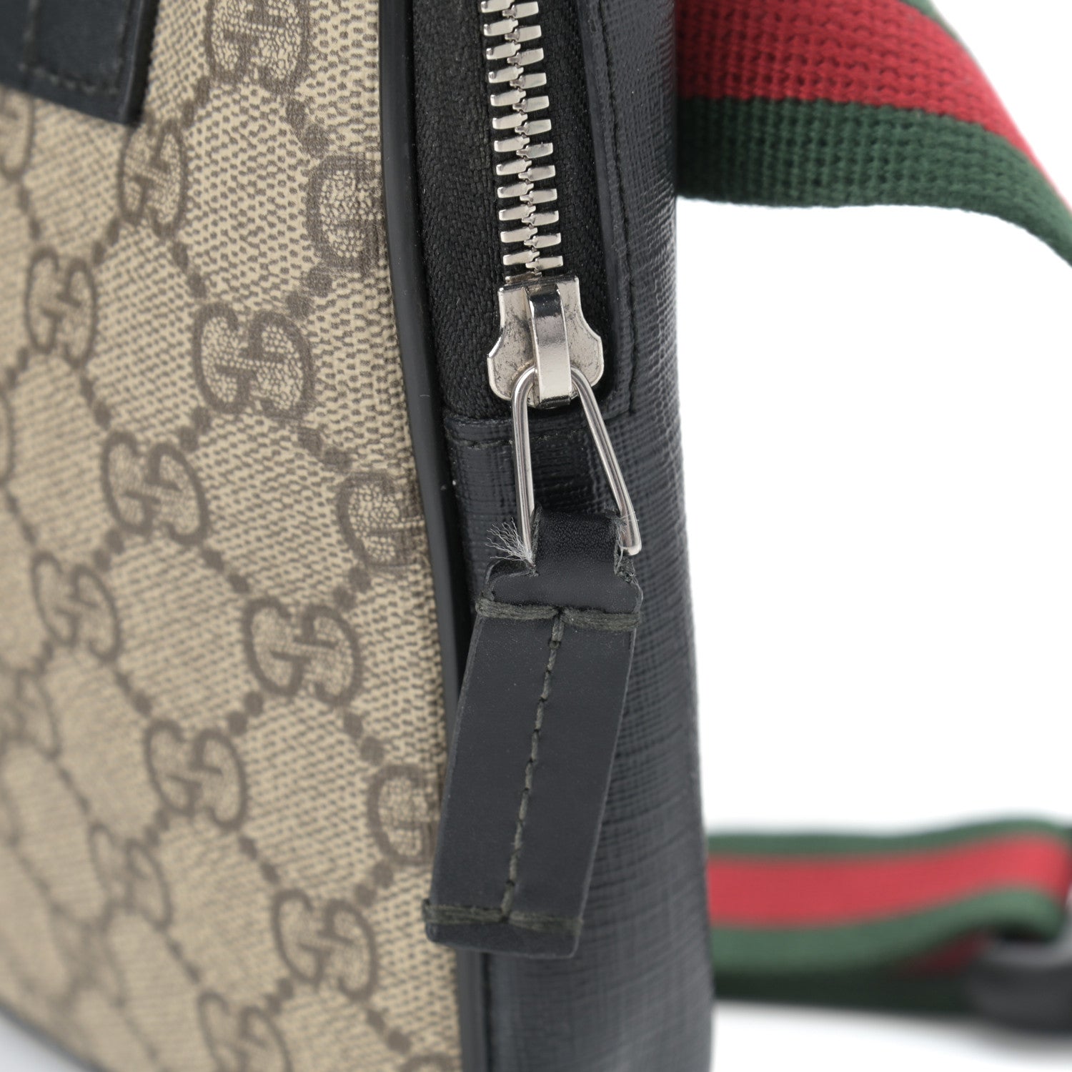 Gucci GG Supreme Monogram Web Belt Bag Black 18 of 18