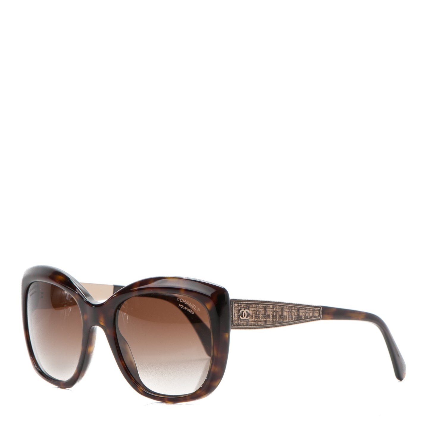 Tweed CC Sunglasses 5347 Brown