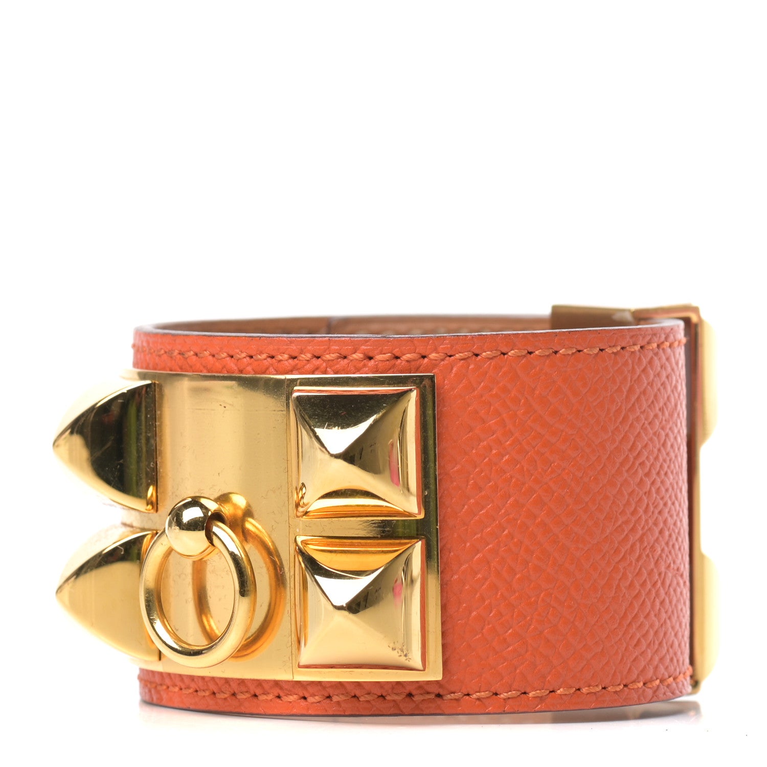 Hermes Epsom Collier de Chien CDC Bracelet S Orange 1 of 6
