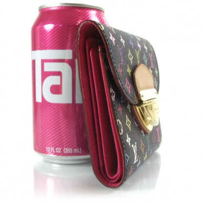 Louis Vuitton Monogram Multicolor Joey Wallet Black Grenade 3 of 8