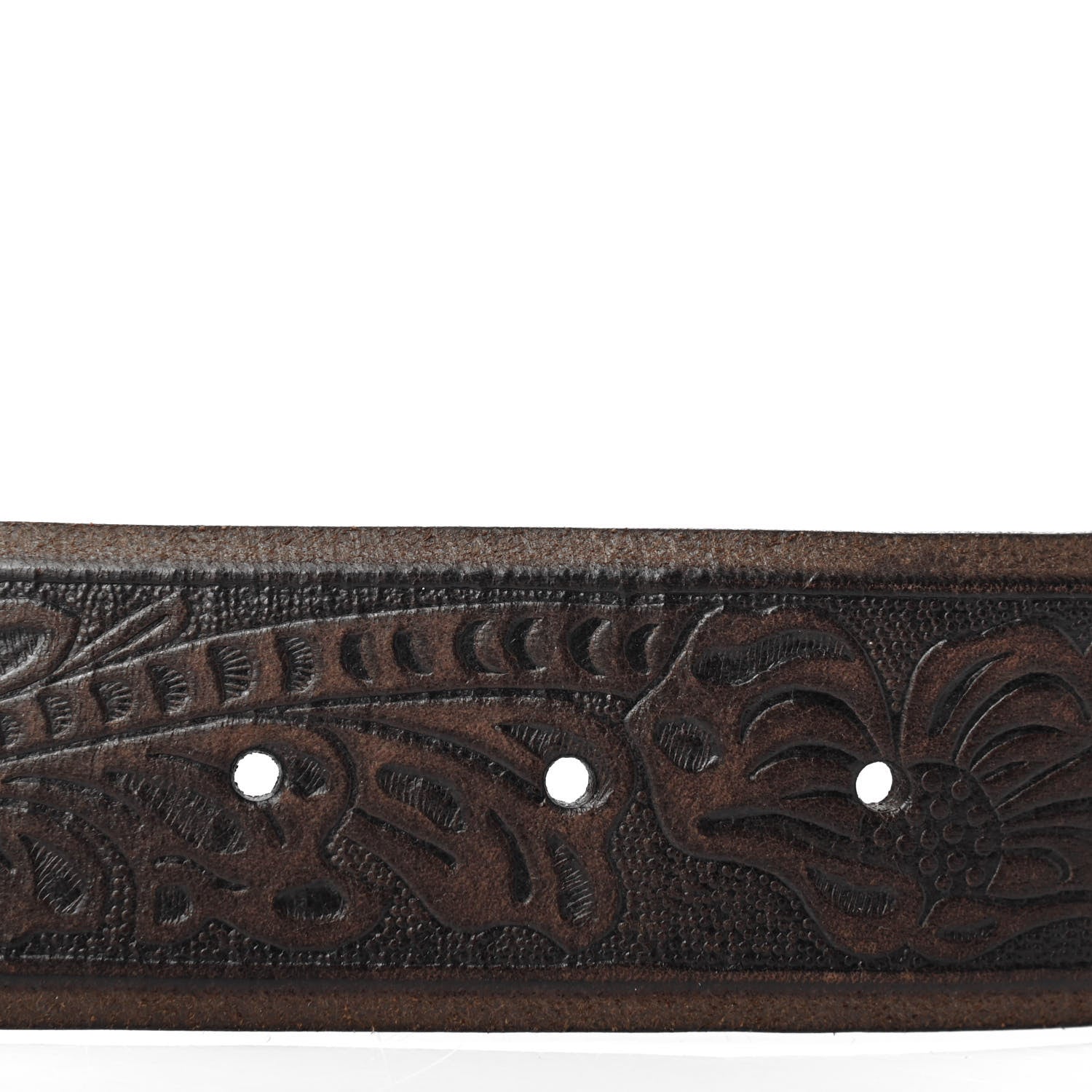 Gucci Calfskin Knurled Double G 40mm Belt 85 34 Testa di Moro 3 of 4