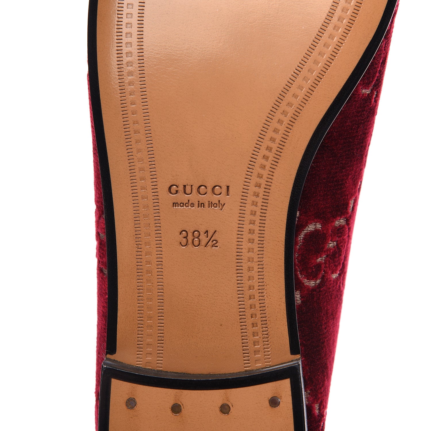 Gucci Velvet Malaga Kid GG Monogram Horsebit Womens Jordaan Loafers 38.5 Red Cipria Romantic Cerise 7 of 9