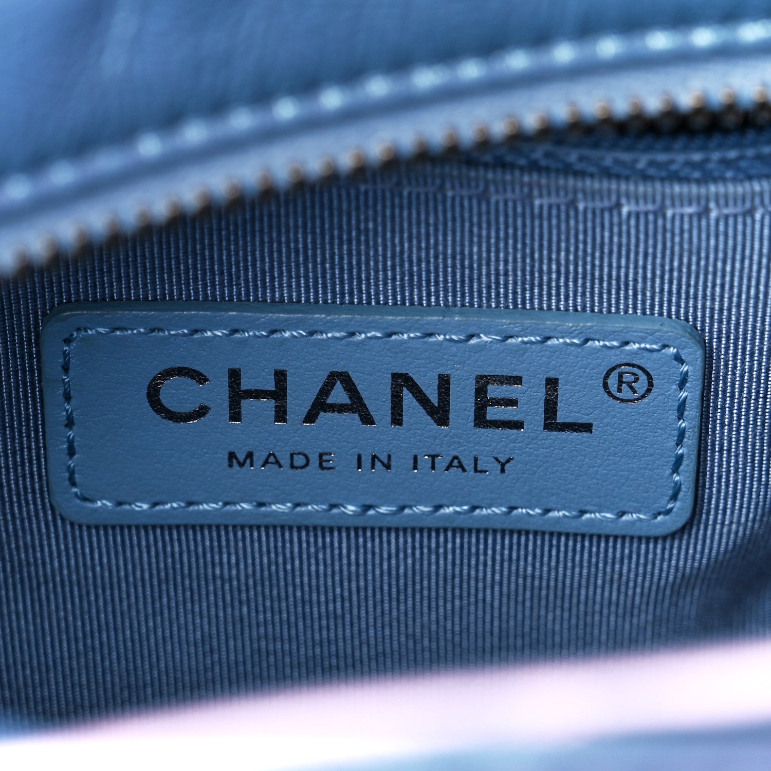 Chanel Iridescent Aged Calfskin Quilted Small Gabrielle Hobo Blue 6 of 10