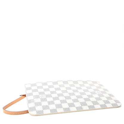Louis Vuitton Damier Azur Neverfull MM GM Pochette Rose Ballerine 3 of 7