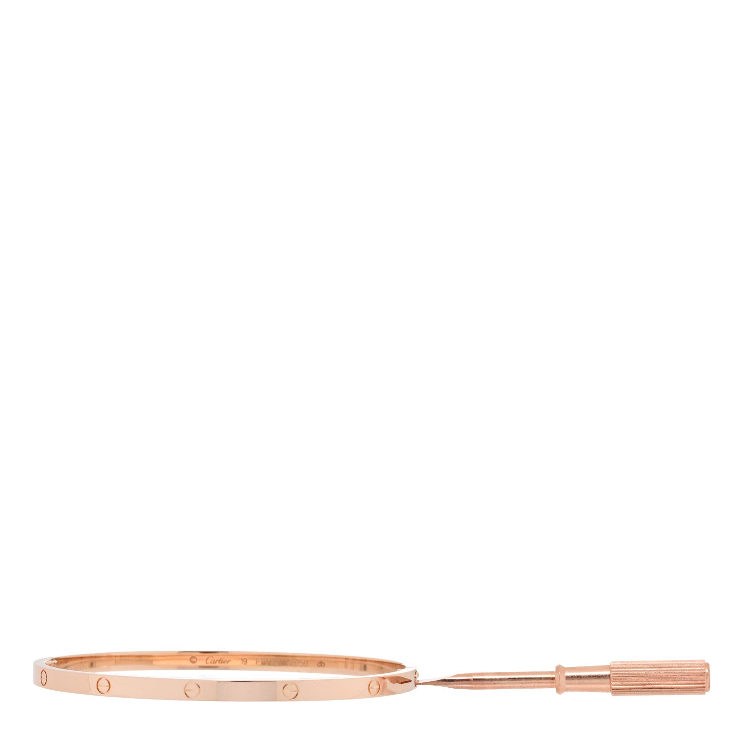 Cartier 18K Pink Gold Small LOVE Bracelet 19 3 of 4