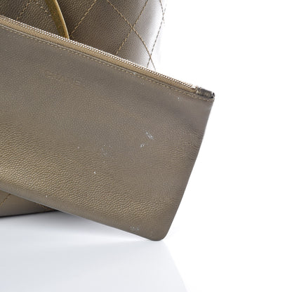 Chanel Grained Calfskin Large Shopping Fever Tote Gold 12 of 16