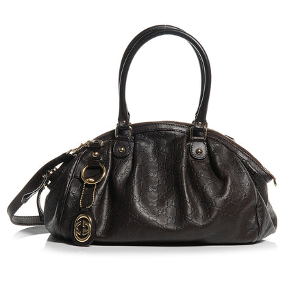 Gucci Guccissima Medium Sukey Boston Chocolate 1 of 7
