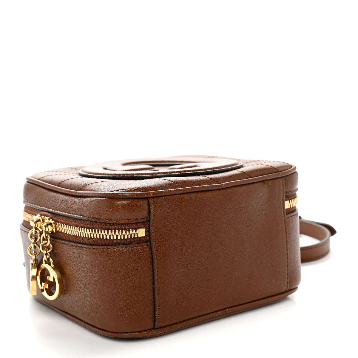Sakai Be Green Calfskin Diagonal Stitched Blondie Top Handle Bag Cuir