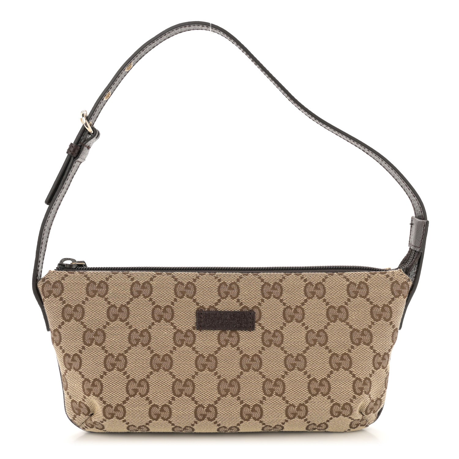 Gucci Monogram Pretty Boat Pochette Brown 1 of 11