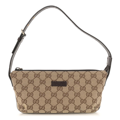 Gucci Monogram Pretty Boat Pochette Brown 1 of 11