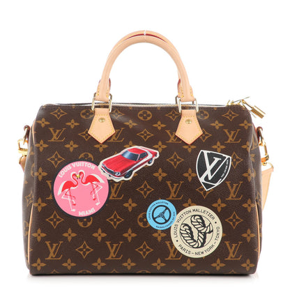 Louis Vuitton Monogram World Tour Speedy Bandouliere 30 1 of 7