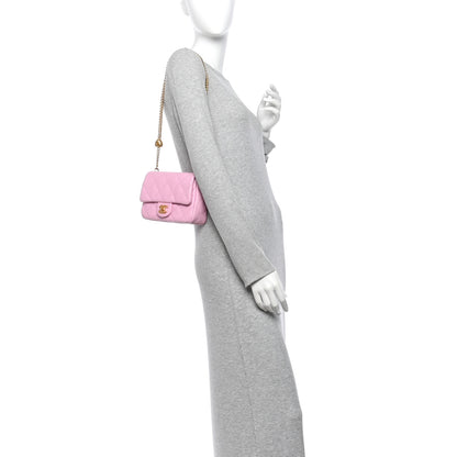 Chanel Caviar Quilted Mini Rectangular Sweetheart Flap Lilac 2 of 11