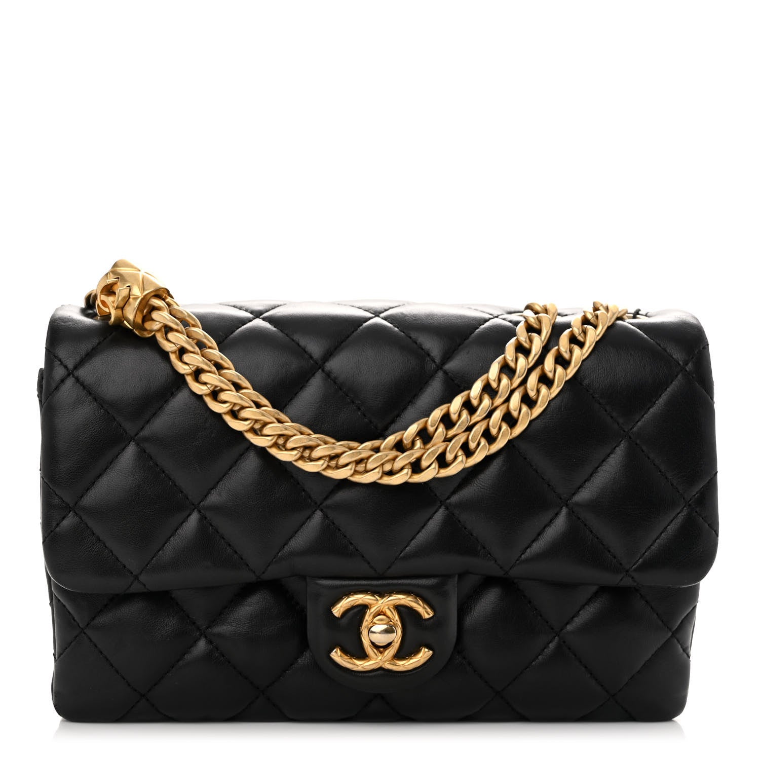 Chanel Lambskin Quilted Small Pillow Crush Flap Black 1 of 10