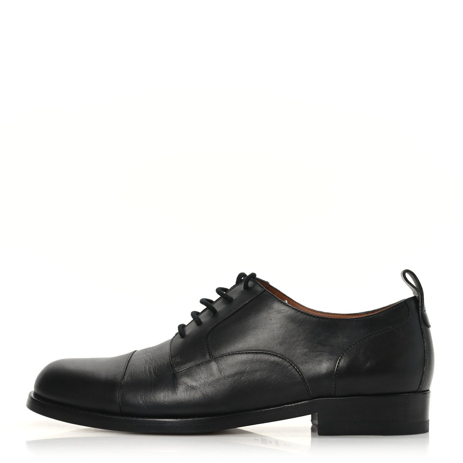 Valentino Garavani Calfskin Mens Derby Loafers 39 Black 1 of 8