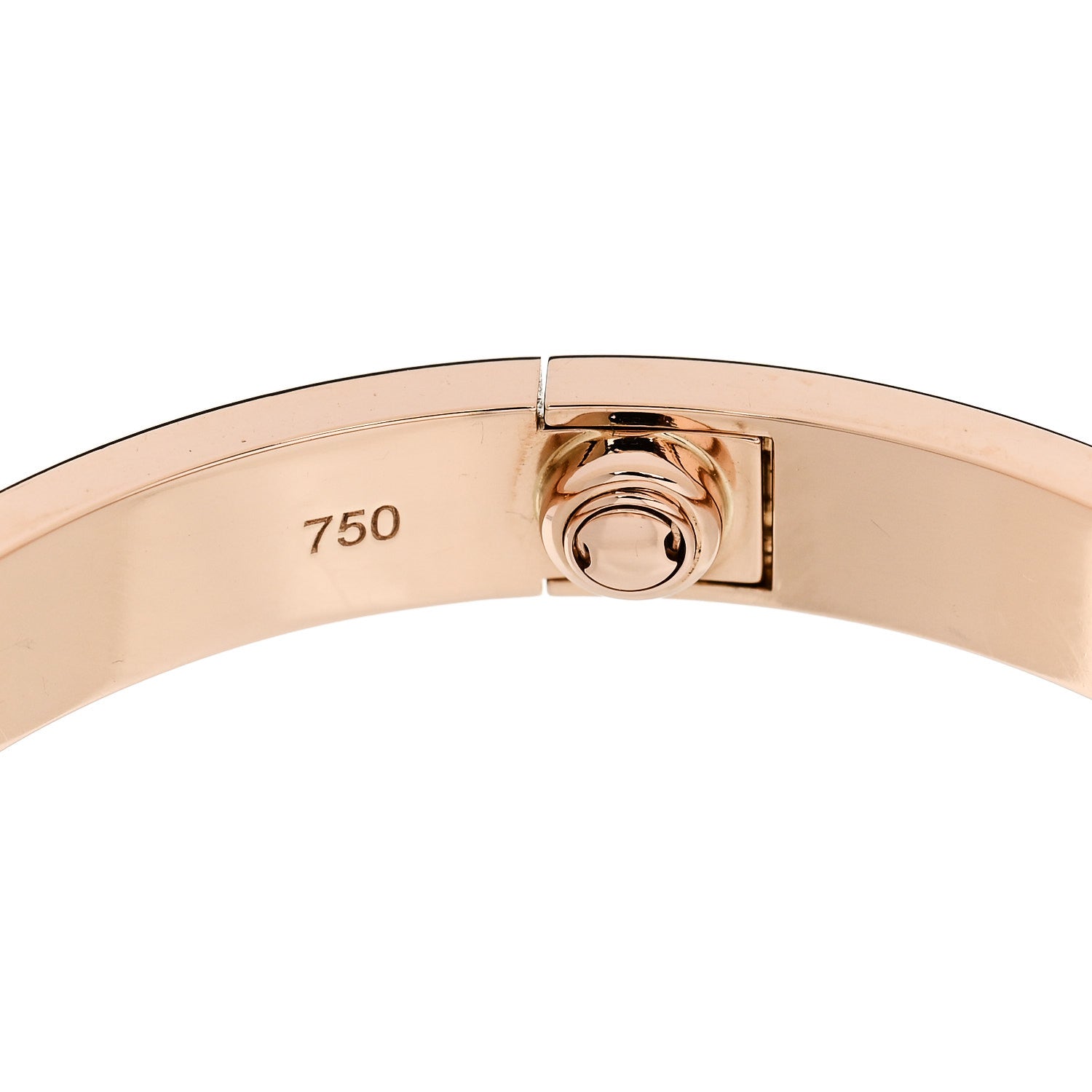 Cartier 18K Pink Gold 4 Diamond LOVE Bracelet 16 6 of 7