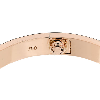 Cartier 18K Pink Gold 4 Diamond LOVE Bracelet 16 6 of 7