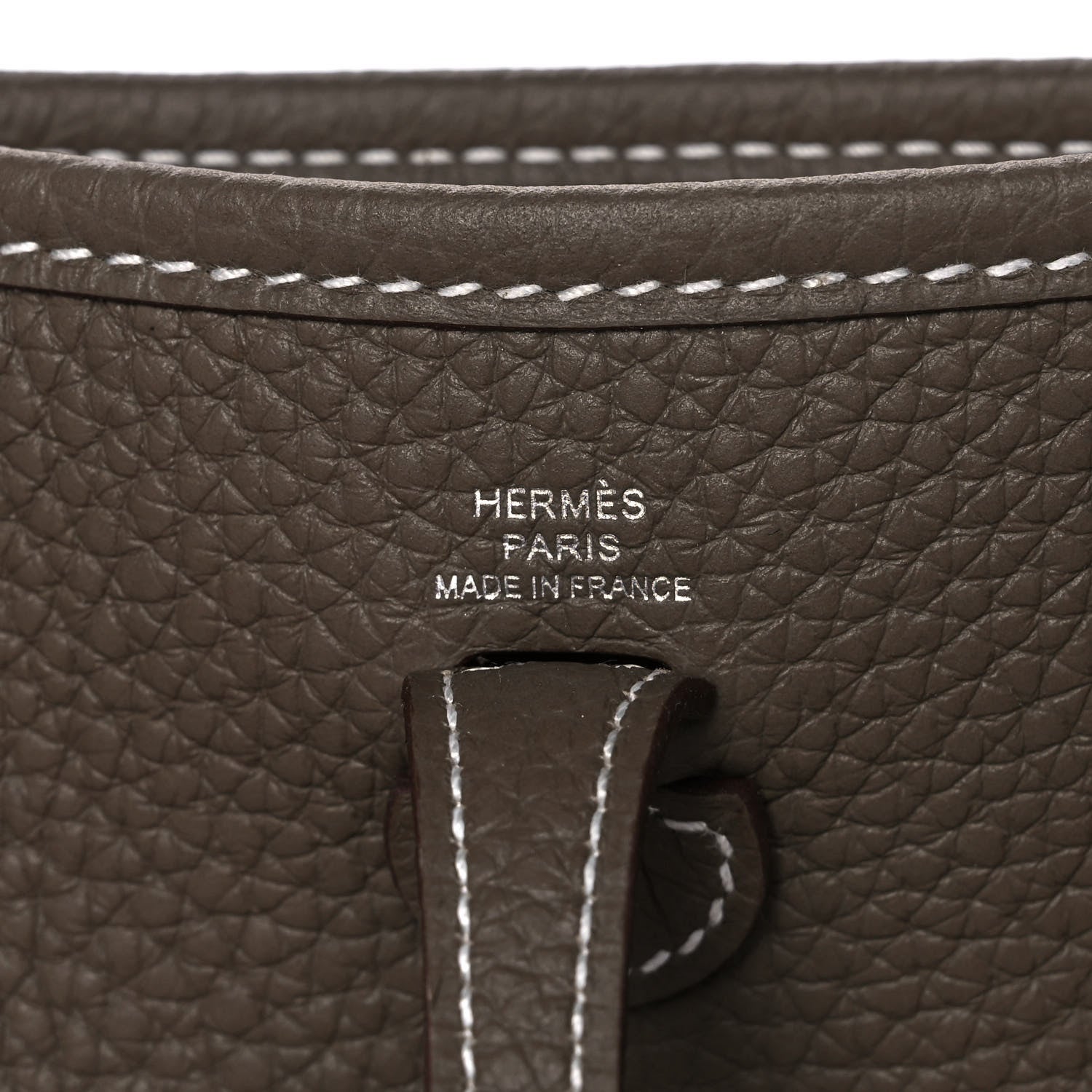 Hermes Taurillon Clemence Amazone Evelyne TPM Etoupe Bleu Indigo 6 of 12
