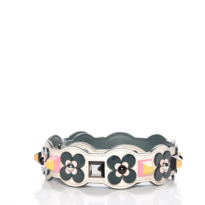 Fendi Vitello Dolce Plexiglass Flowerland Studded Strap You Camelia Multicolor 2 of 4