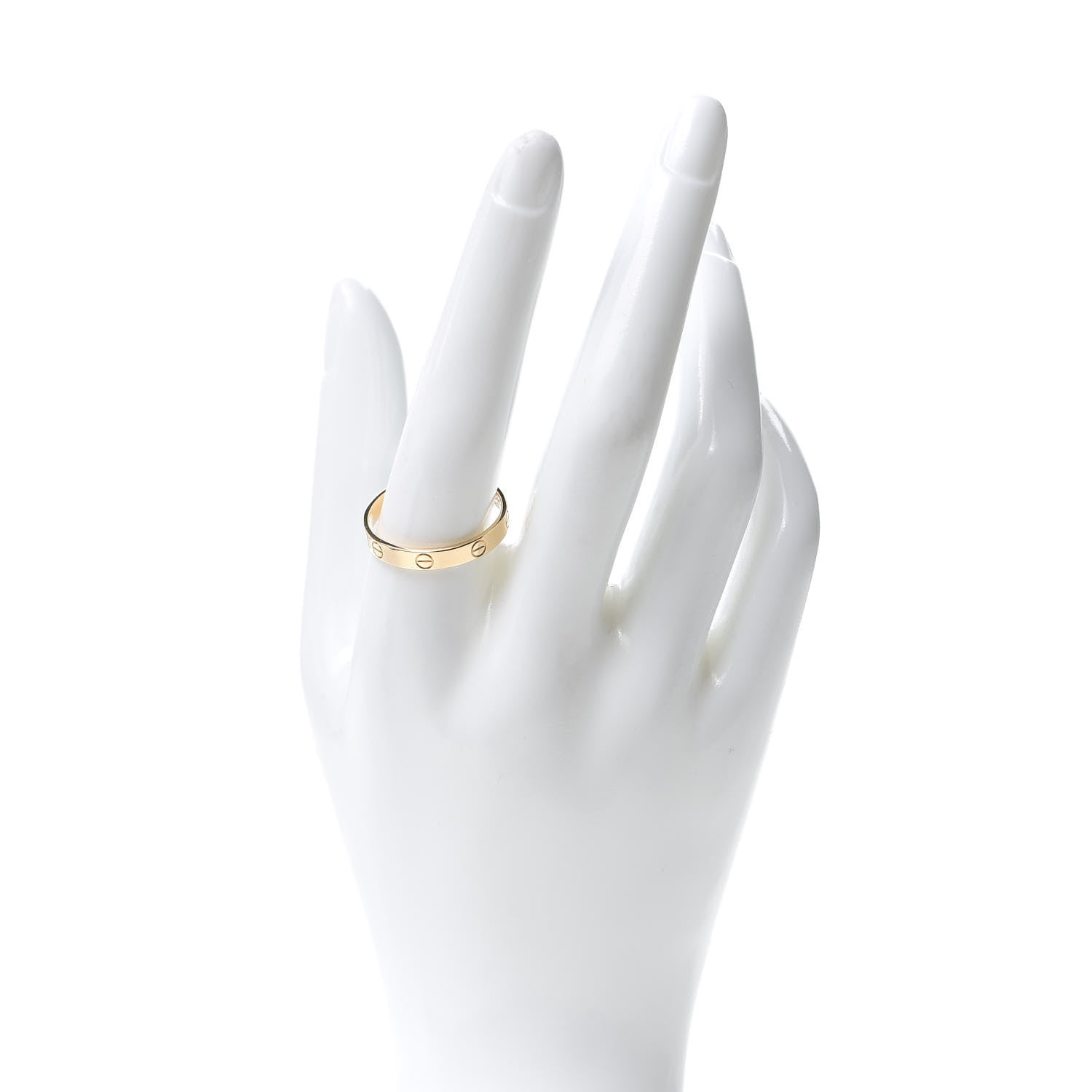 Cartier 18K Yellow Gold 3.5mm LOVE Wedding Band Ring 64 10.75 2 of 5