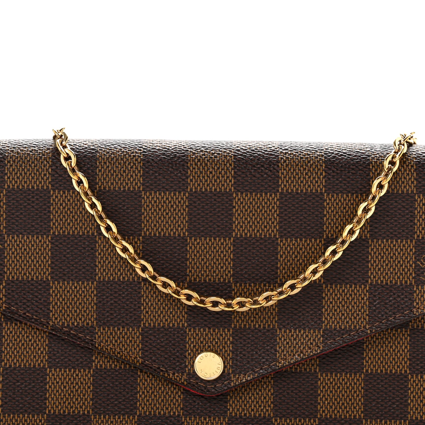 Damier Ebene Pochette Felicie Chain Wallet