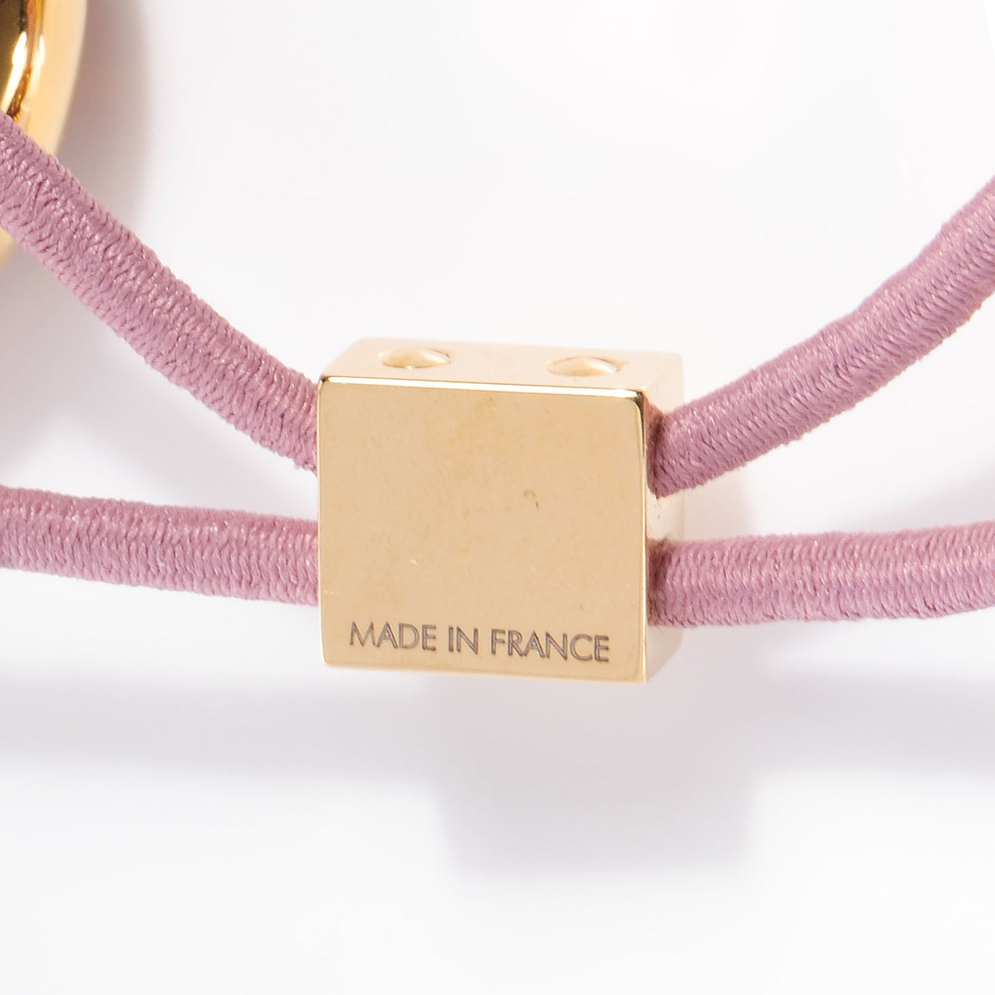Monogram Celeste Hair Tie Gold Rose