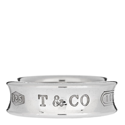 Tiffany Sterling Silver 1837 Band Ring 58 8.25 1 of 5