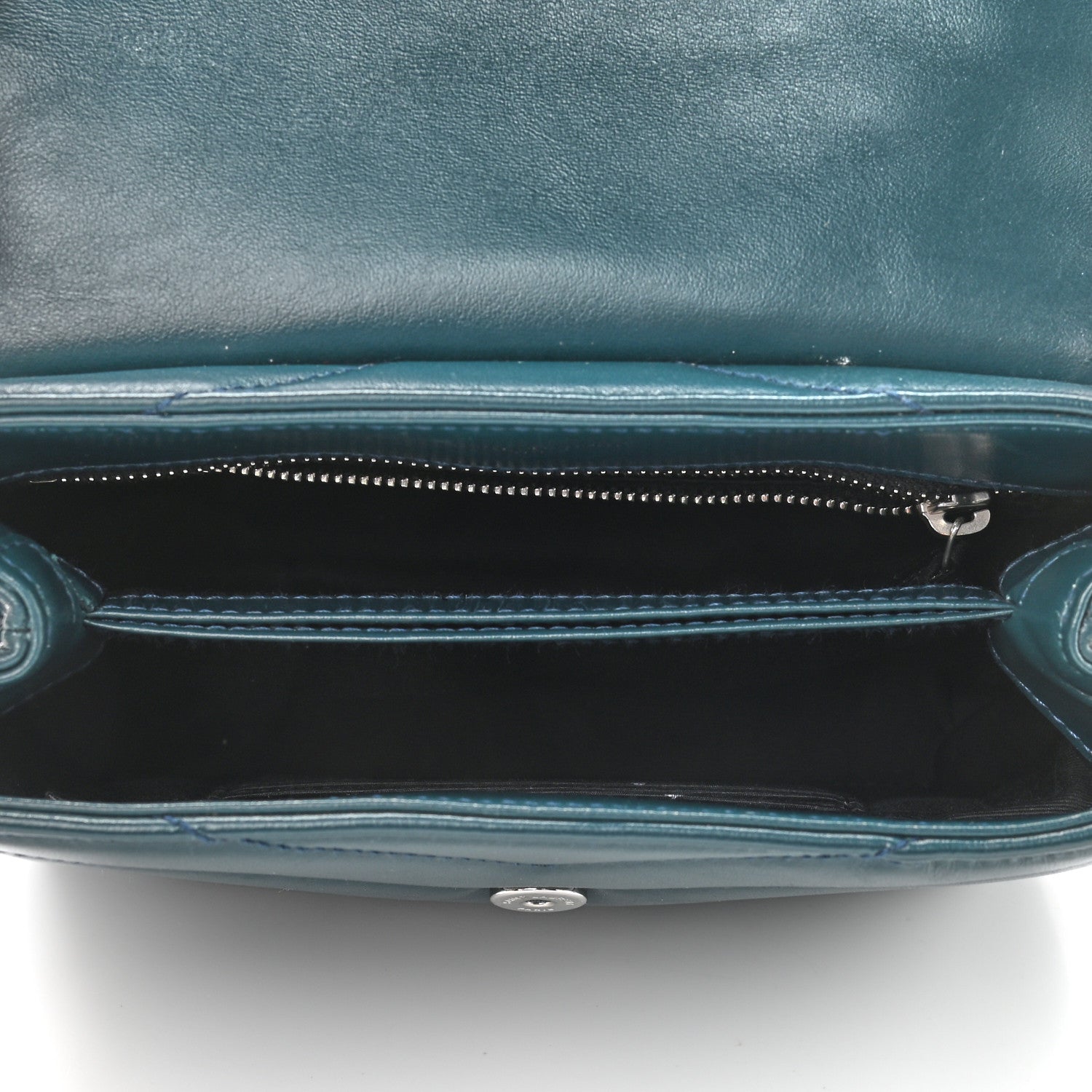 Saint Laurent Calfskin Y Quilted Monogram Toy Loulou Satchel Dark Green 5 of 10