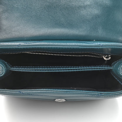 Saint Laurent Calfskin Y Quilted Monogram Toy Loulou Satchel Dark Green 5 of 10
