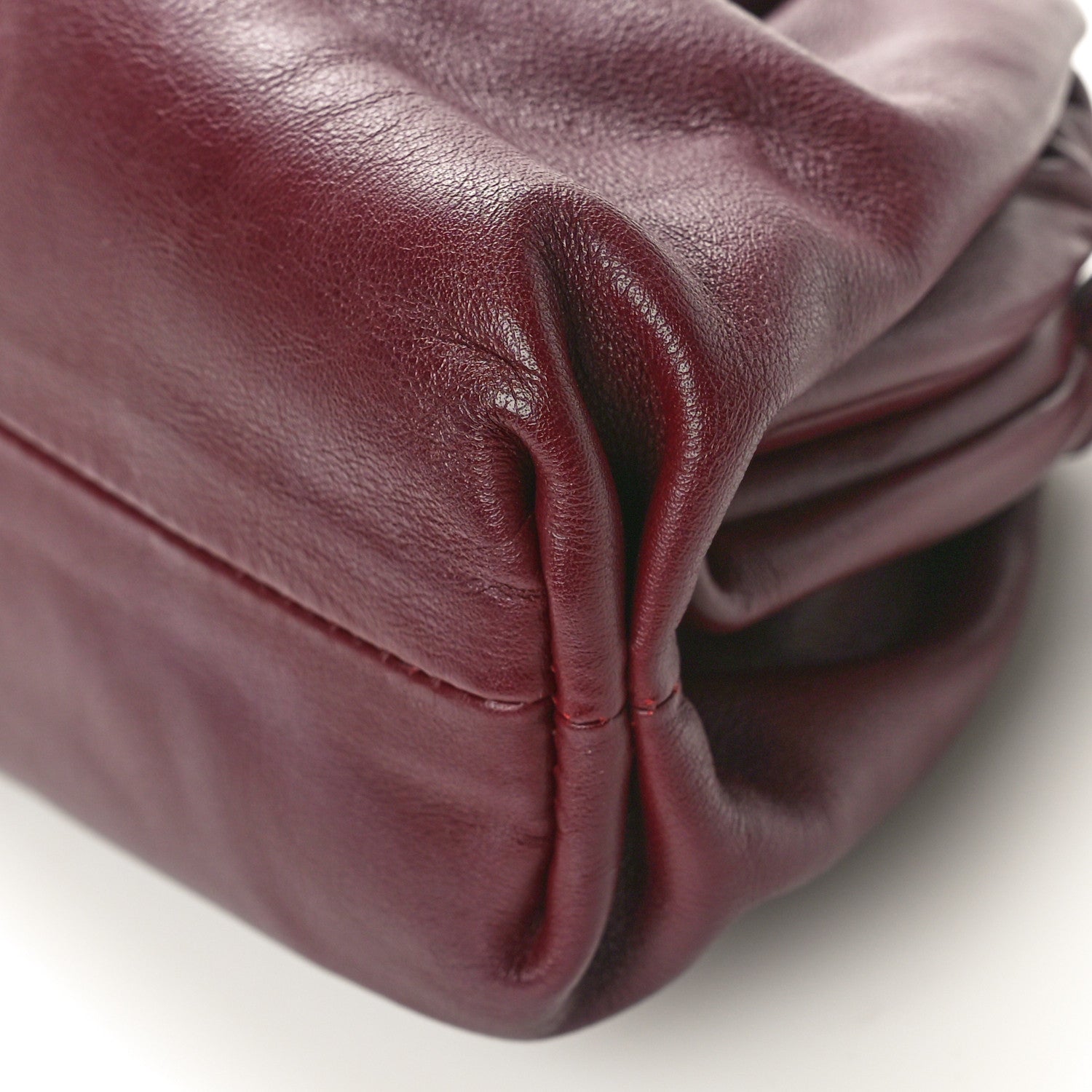 Bottega Veneta Butter Calfskin The Mini Pouch Bordeaux 10 of 10