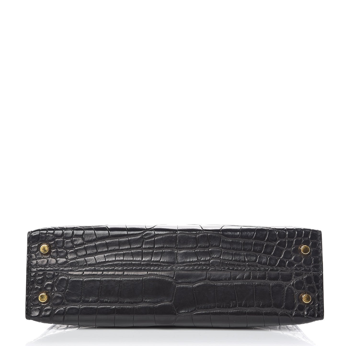 Matte Alligator Mini Kelly Sellier 20 Black