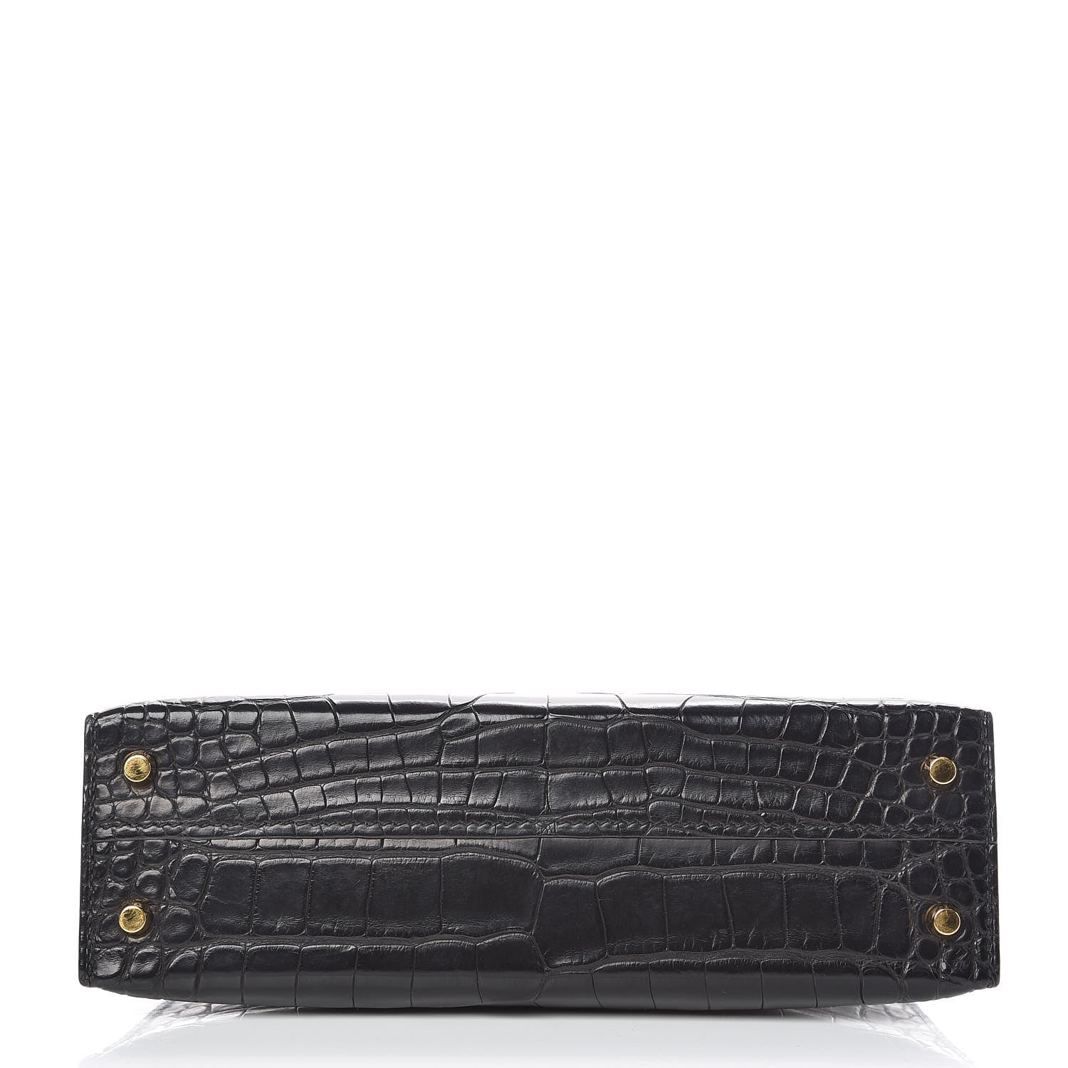 Hermes Matte Alligator Mini Kelly Sellier 20 Black 7 of 33