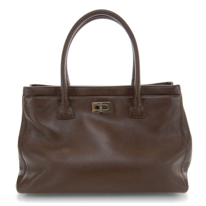 Chanel Caviar Mademoiselle Lock Cerf Shopper Tote Brown 1 of 8