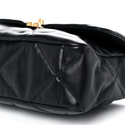 Chanel Lambskin Quilted Large Chanel 19 Flap Black 9 of 11