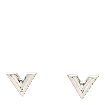 Louis Vuitton Essential V Stud Earrings Silver 1 of 4