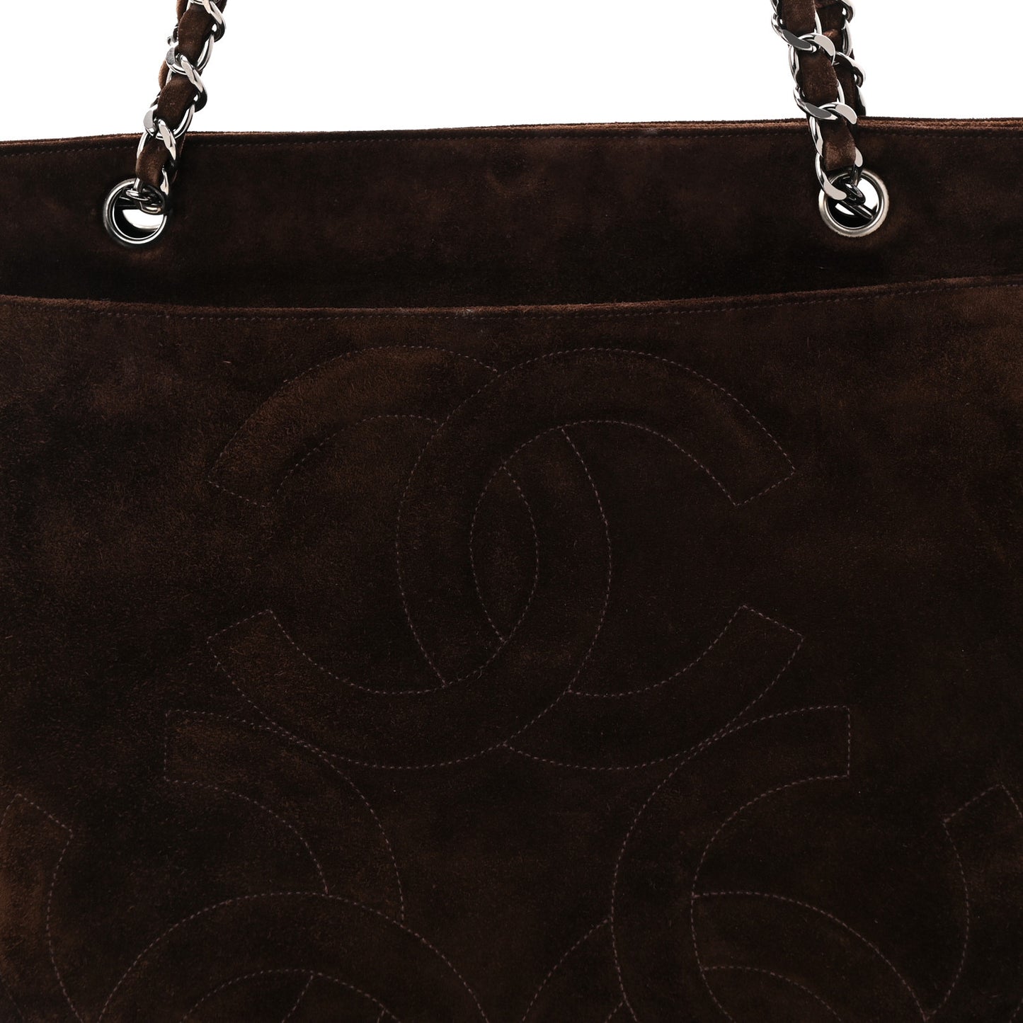 Suede CC Shoulder Bag Brown