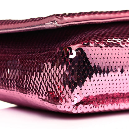 Miu Miu Paillettes Crystal Sequin Flap Rosa 7 of 10