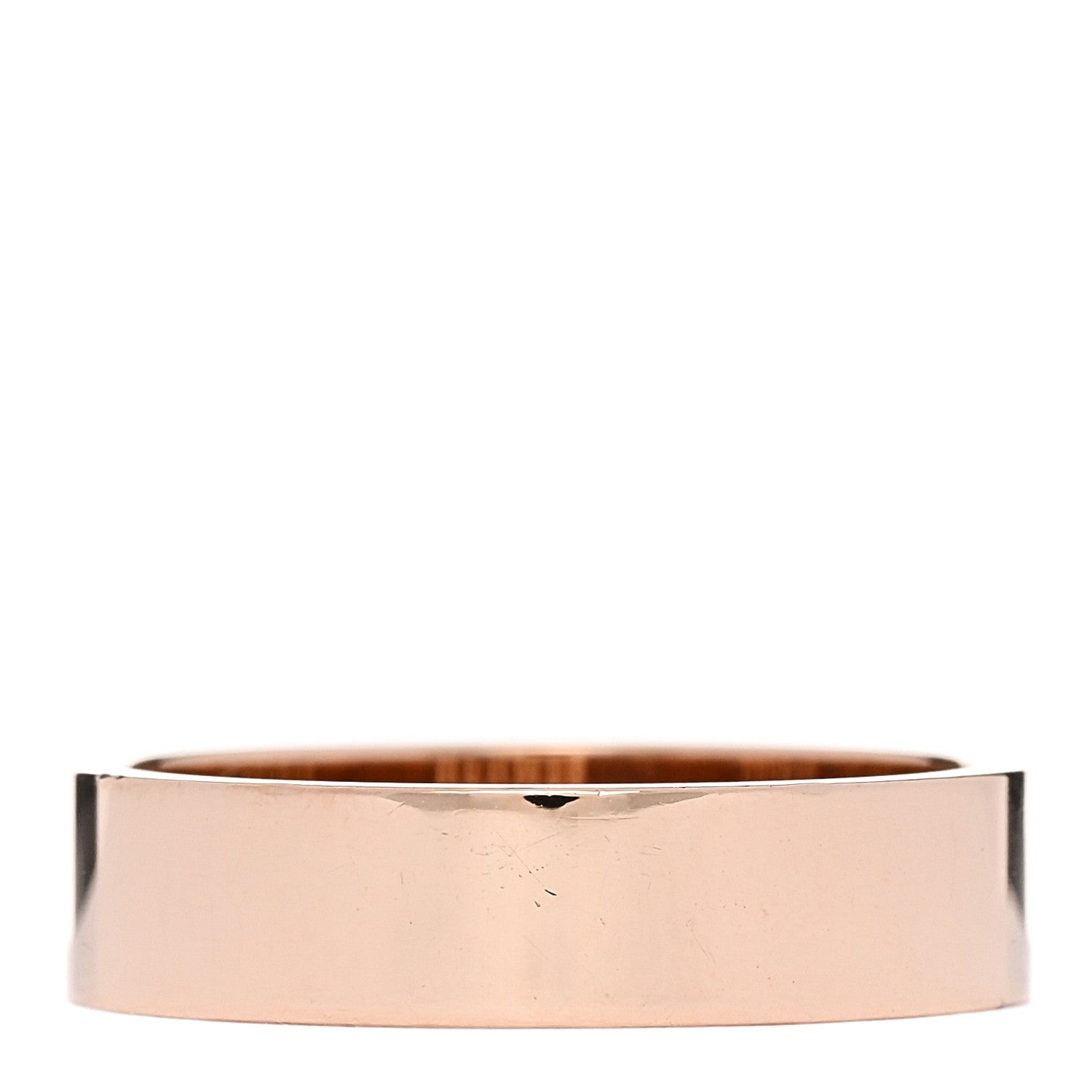 Hermes 18K Rose Gold Diamond PM Kelly Ring 56 7.75 3 of 5