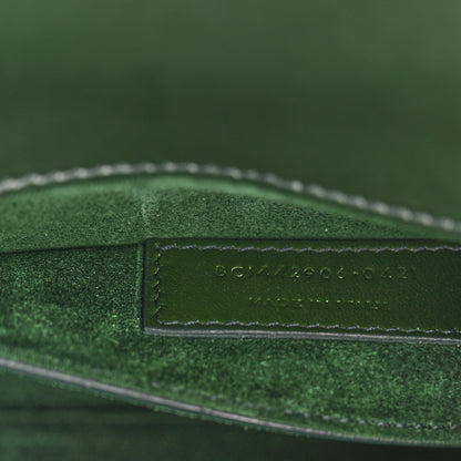 Saint Laurent Calfskin Medium Monogram Sunset Dark Green 7 of 11