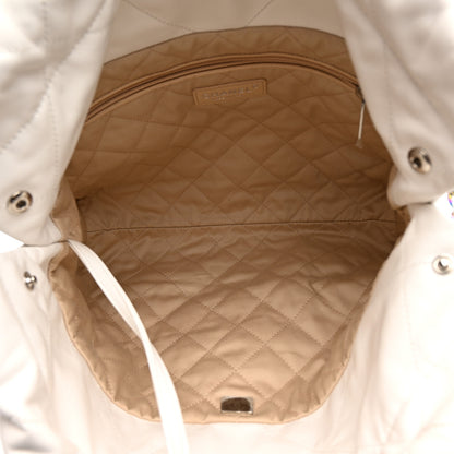 Chanel Shiny Calfskin Quilted Small Rainbow Chanel 22 White 6 of 11
