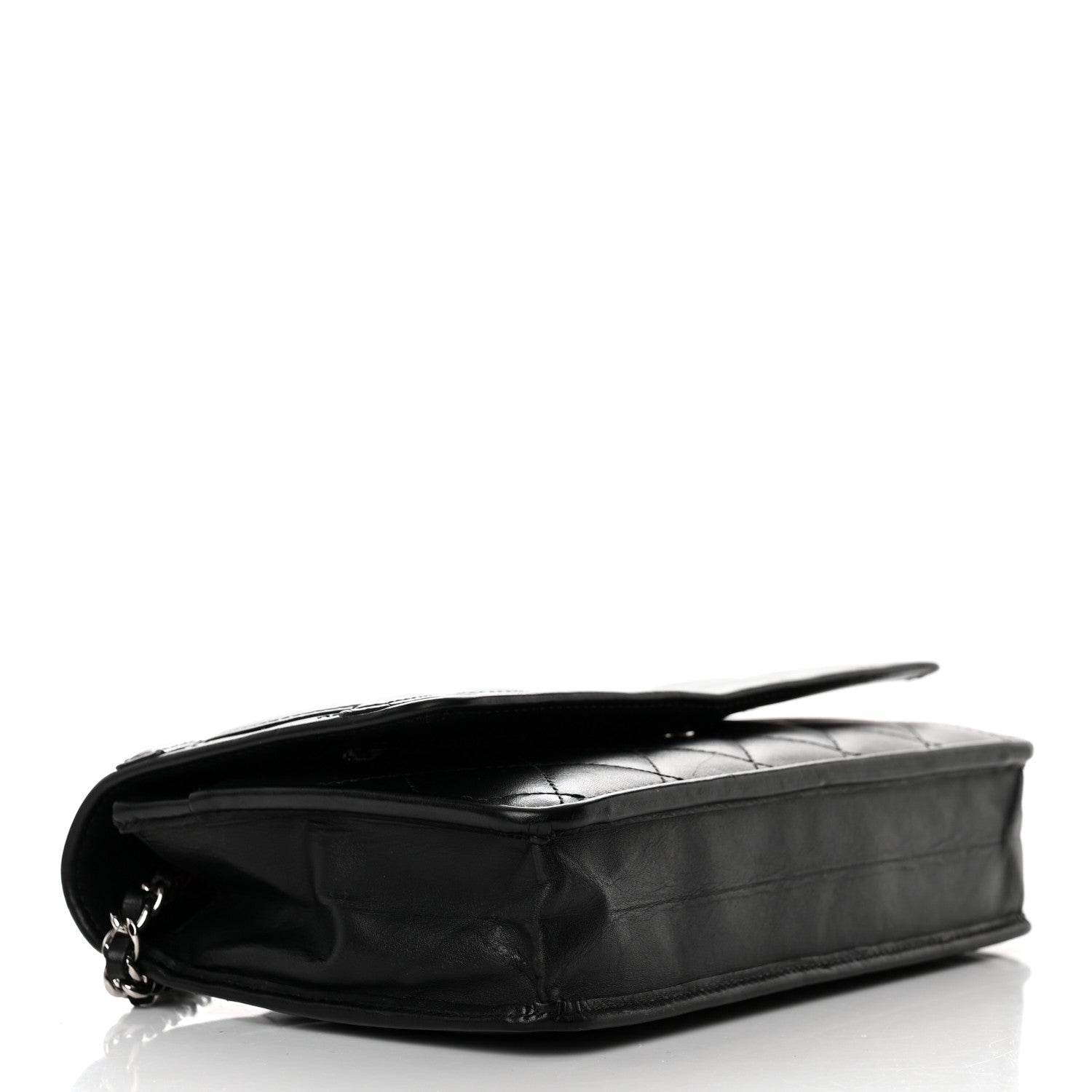 Chanel Calfskin Quilted Cambon Wallet on Chain WOC Black 4 of 13